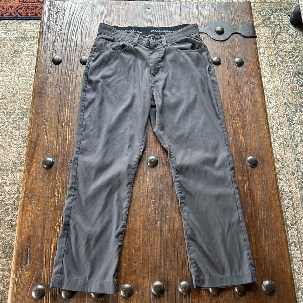 Eddie Bauer Men's Dark Gray Chinos